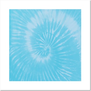 Blue Tie Dye Posters and Art